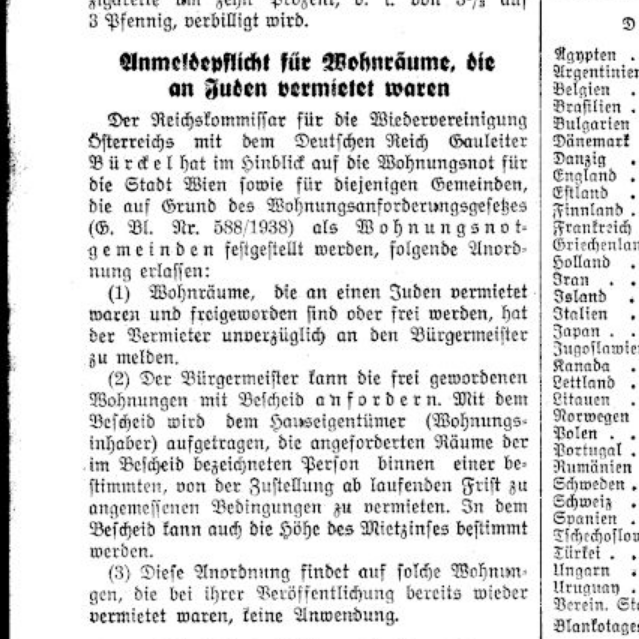 Anmeldepflicht 1939